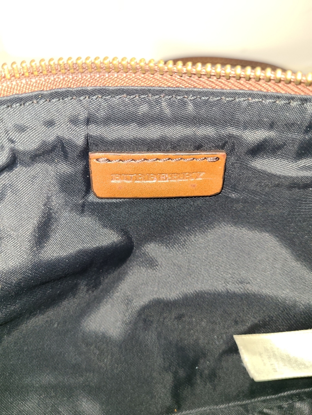 Burberry House Check Bridle Peyton Crossbody Vintage GUC Brown Leather Buckles - Picture 10 of 15